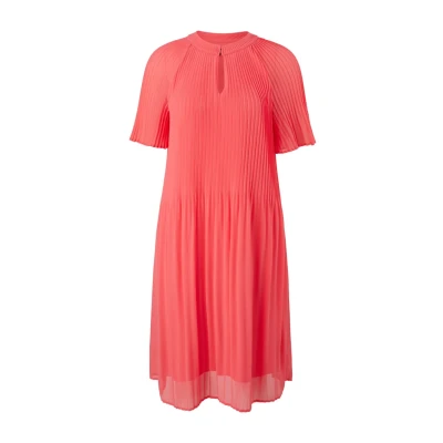 Abbildung von comma Freizeitkleid, Damen, Größe: 36, Korallrot