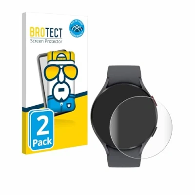 Abbildung von BROTECT 2 Stück Full Cover Schutzfolie für Samsung Galaxy Watch 5 (44mm) Screen Displayschutz Folie [3D Curved, Kristall Klar]