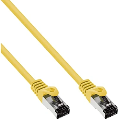 Abbildung von InLine® Patchkabel, S/FTP (PiMf), Cat.8.1, 2000MHz, halogenfrei, Kupfer, gelb, 2m