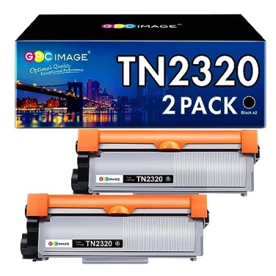 Abbildung von GPC IMAGE TN2320 TN 2320 Kompatibel für Brother TN2310 2310 Toner MFC L2700DW L2700DN L2720DW L2740DW DCP L2520DW L2540DN L2560DW HL L2340DW L2360DN L2300D L2365DW (2er Pack)