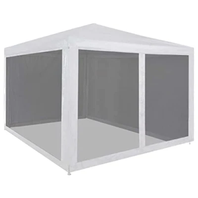 Abbildung von vidaXL Faltzelt 4 Mesh Seitenwände 3x3m Partyzelt Garten Pavillon Festzelt
