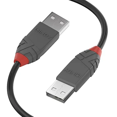 Abbildung von LINDY 36693 2m USB 2.0 Typ A Kabel, Anthra Line, anthrazit