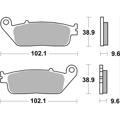 Abbildung von BREMBO Sinter, Road 07HO41SA Bremsbelagsatz vorne