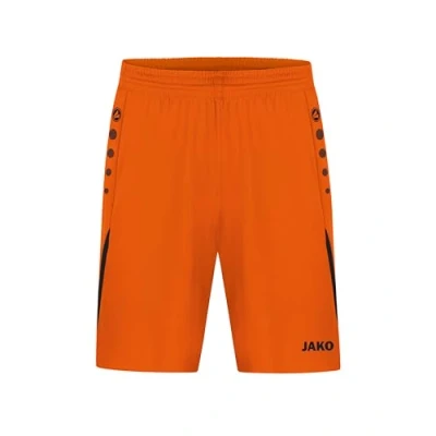 Abbildung von JAKO Fussball Teamsport Challenge kurze Sporthose, Damen, Größe: 42/44, Orangeschwarz