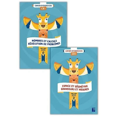 Abbildung von Totem Mathématiques CE1 Cahiers d&#039;exercices 2 volumes avec du matériel numération + géométrie: : Espace et ... ; Nombres calculs, résolution de problèmes