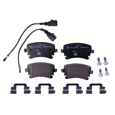 Abbildung von HELLA PAGID Bremsbeläge hinten inkl. Warnkontakt vier pro Set T2568 für u.a. BENTLEY 8DB 355 024 961
