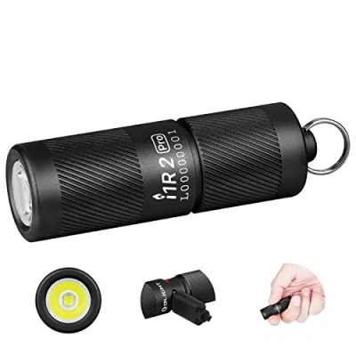 Abbildung von OLIGHT I1R II Pro EOS Mini LED Taschenlampe 180 Lumen Superhelle USB Aufladbare Handlampe Schlüsselbund, IPX8 und 1,5m Fallschutz kleine Lampen für Outdoor Camping Repaturen Schwarz