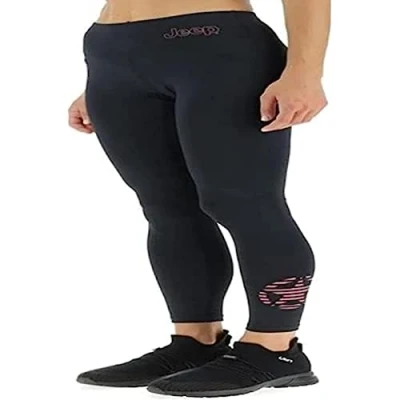 Abbildung von JEEP O102616 B966 J Woman Leggings Star Striped Leg Print J22W Black/Dusty Rose XS