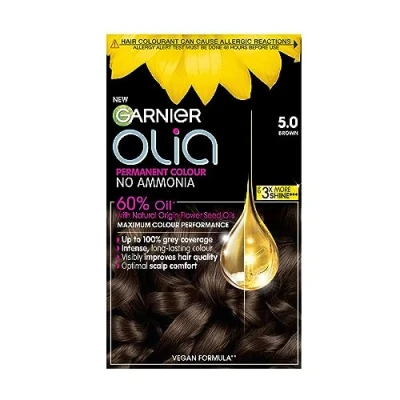 Abbildung von 3 x Garnier Olia Permanent Hair Colour 5.0 Brown