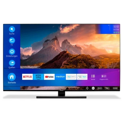 Abbildung von MEDION X15574 (MD 30987) 138,8 cm (55 Zoll) QLED Fernseher (Smart TV, 4K, Dolby Vision HDR, Atmos, Subwoofer, Netflix, Prime Video, PVR, Bluetooth, MEMC, Micro Dimming)