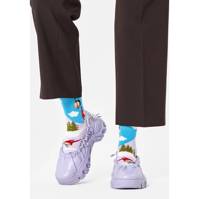 Abbildung von Happy Socks Langsocken, (2er Pack), mit Snowboardmotiven