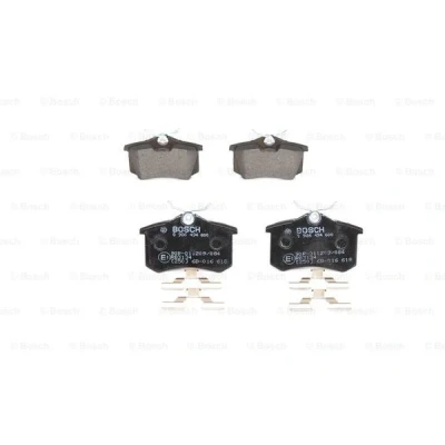 Abbildung von BOSCH 0 986 494 600 Bremsbelagsatz Low Metallic mit Schrauben Zubehör RENAULT: MEGANE 4 Grandtour, CC, 2 Kombi