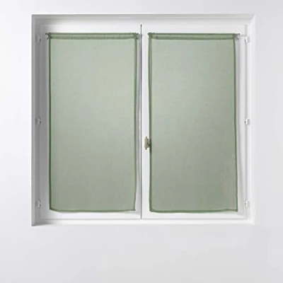 Abbildung von Douceur d&#039;Intérieur, 1 Paar Gardinen, 2 x 60 160 cm, Sandra Khaki, sandgestrahlt