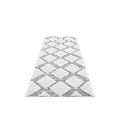 Abbildung von Carpet City Hochflor Läufer &quot;Focus 4497&quot;, rechteckig, besonders weich, Rauten Optik, 3D Effekt