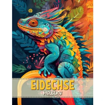 Abbildung von Eidechse Malbuch: Reptilien Und Chamäleons Aktivitätsbuch Malvorlagen Für Erwachsene, Jugendliche Kinder Lustige Einfache Idee Ein ... Männer, Frauen Senioren