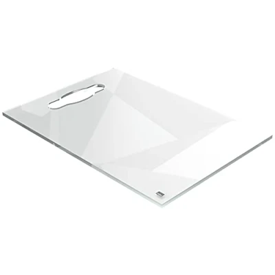 Abbildung von Nobo Desktop Notiztafel A4 mit Griffloch, Mini Whiteboard Tragbares Schreibtisch Notizboard, Integrierter Tragegriff, Trocken Abwischbares Acrylglas, Inklusive Marker, Durchsichtig, 1915613