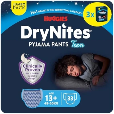 Abbildung von HUGGIES Windeln Nachtwindeln Jungen ab 13 bis ca. 17 Jahre, 33 St.
