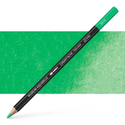 Abbildung von Caran d&#039;Ache Museum Aquarelle Bleistift 3510.210/ NR 210 EMERALD GREEN/SMARAGDGRUN FSC (1 Stück/ (Pack of 1)
