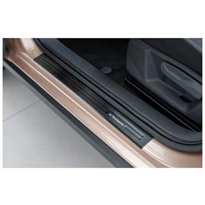 Abbildung von tuning art XF501 1 Edelstahl Einstiegsleisten Set passend für VW Polo 6 2G 2017 , Farbe:Anthrazit