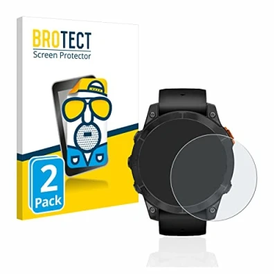 Abbildung von BROTECT Entspiegelungs Schutzfolie für Garmin Fenix 7 Pro Solar (47 mm) (2 Stück) Matte Displayschutz Folie, Anti Reflex, Fingerprint