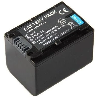 Abbildung von Ersatzakku für den Sony FDR AX53 / Ultra HD Camcorder Akku NP FV70 (1500mAh) inkl. PATONA Displaypad