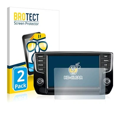 Abbildung von BROTECT (2 Stück Schutzfolie für Volkswagen Passat 2015 Discover Pro 8&quot; 2014 Displayschutz Folie Ultra Klar
