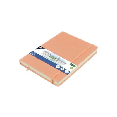 Abbildung von Kangaro Art Skizzenbuch A5 altrosa PU Hardcover 80 Blatt 140 Gramm cremefarbenes Papier, Rosa