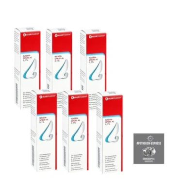 Abbildung von NASENSPRAY AL 0,1% Erwachsene Set mit 9 x 10 ml inkl. Handcreme ODER Handseife von Apotheken Express