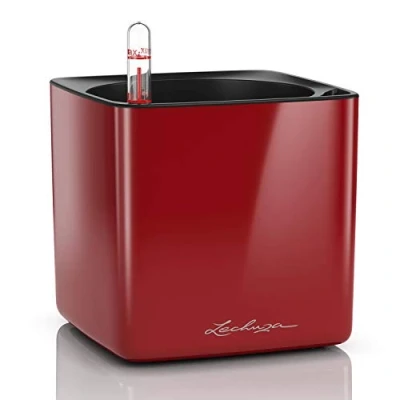 Abbildung von LECHUZA CUBE Glossy 14 scarlet rot highgloss 13512