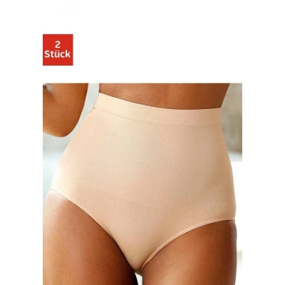 Abbildung von Lascana 2 PACK Shapewear, Damen, Größe: Small, Beige/black