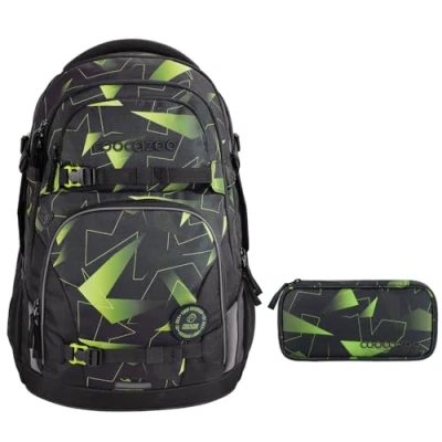 Abbildung von coocazoo PORTER Schulrucksack Set 2tlg inkl. Schlamperbox (Lime Flash)