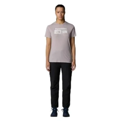 Abbildung von The North Face Foundation Graphic Tshirt print, Damen, Größe: Small, Moonstone grey