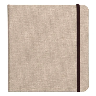 Abbildung von Clairefontaine 96109C Goldline Reisealbum (Umschlag aus Naturleinen, 20 x cm, 32 Blatt, 180 g, für Multitechnik geeignet, ideal Ihre Reise, praktisch und robust) beige