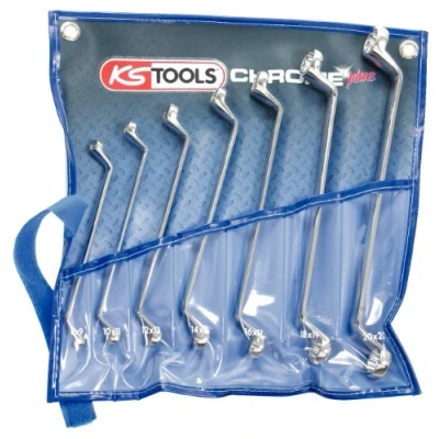 Abbildung von KS TOOLS 518.0847 Doppel Ringschlüsselsatz 22, 8 Flank Traction Chrom Vanadium Stahl