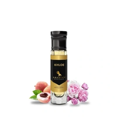 Abbildung von Arabian Opulence FR64 KHLOE Roll on Parfümöl Konzentriertes Parfüm Körperöl Langanhaltendes auf Ölbasis für Frauen Reisegröße Alkoholfreies weiches Flasche (6ml)