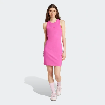 Abbildung von adidas Sportswear Future Icons Small LOGO Jerseykleid, Damen, Größe: Large, Semi lucid fuchsia
