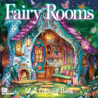 Abbildung von Fairy Rooms Adult Coloring Book: 50 Magical Illustrations of Inside Houses