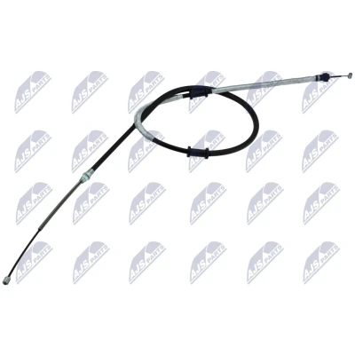 Abbildung von NTY HLR FT 019 Handbremsseil hinten links, rechts 1810, 1475 Trommelbremse FIAT: Doblo I Kombi, Cargo