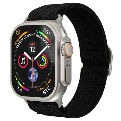 Abbildung von Vonmählen Apple Watch Armband Nylon Schwarz Geeignet für 38/40/41/42 mm