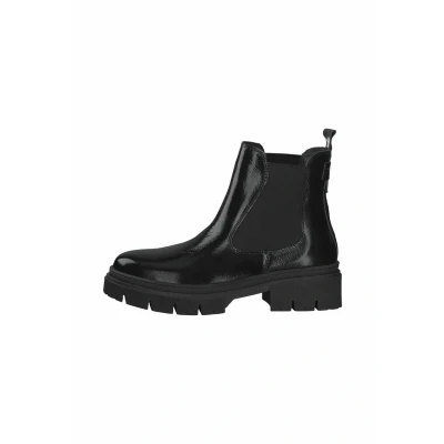 Abbildung von Tamaris Plateaustiefelette, Damen, Größe: 39, Black patent Schuhe