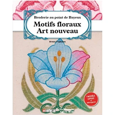 Abbildung von Broderie au point de Bayeux: Motifs floraux Art Nouveau
