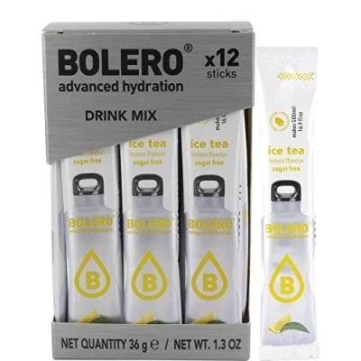 Abbildung von Bolero Drink Sticks Getränkepulver, 12 x 3 g Sachets (Ice Tea Zitrone)