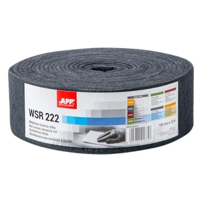 Abbildung von APP WSR 222 Schleifvliesrolle, 100 mm x 10 m, grau Extrem langlebiges Schleifvlies für Metall, Holz, Stahl und Edelstahl Grobkörnige Schleifwolle, Körnung: 600 800