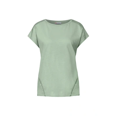 Abbildung von Street One MIT Details Tshirt print, Damen, Größe: 46, Grün