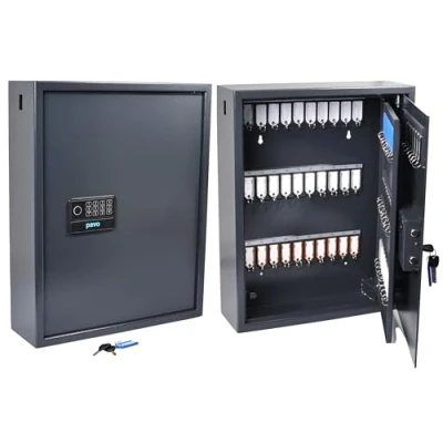 Abbildung von Pavo Schlüsselschrank, Stain Resistant, Dunkelgrau, Magnetischer Schlüsselhalter für 100 Schlüssel