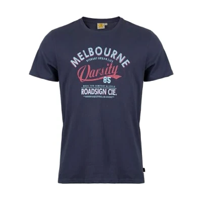 Abbildung von ROADSIGN australia Herren T Shirt Melbourne Print für einen urbanen und modernen Look Navy 2XL