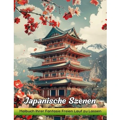 Abbildung von Japanische Szenen: Malbuch Für Erwachsene Mit Japanischen Szenen Zum Stressabbau Und Zur Entspannung