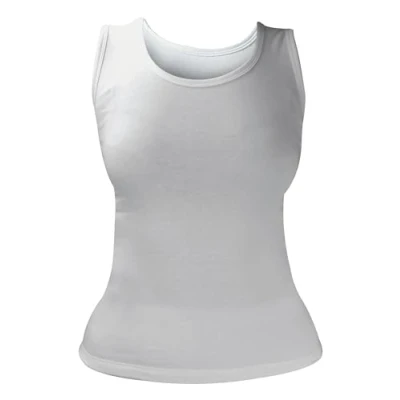 Abbildung von HEAT HOLDERS Damen Thermo Innenfleece Baumwolle Ärmellos Unterhemd (Large, White)