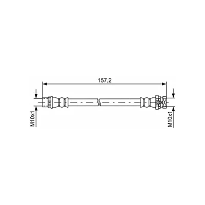 Abbildung von BOSCH 1 987 481 624 Bremsschläuche 137 M10x1 RENAULT: Megane 3 Grandtour, Coupe, Schrägheck