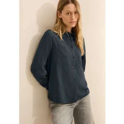 Abbildung von Cecil Struktur Hemdbluse, Damen, Größe: Small, Grün